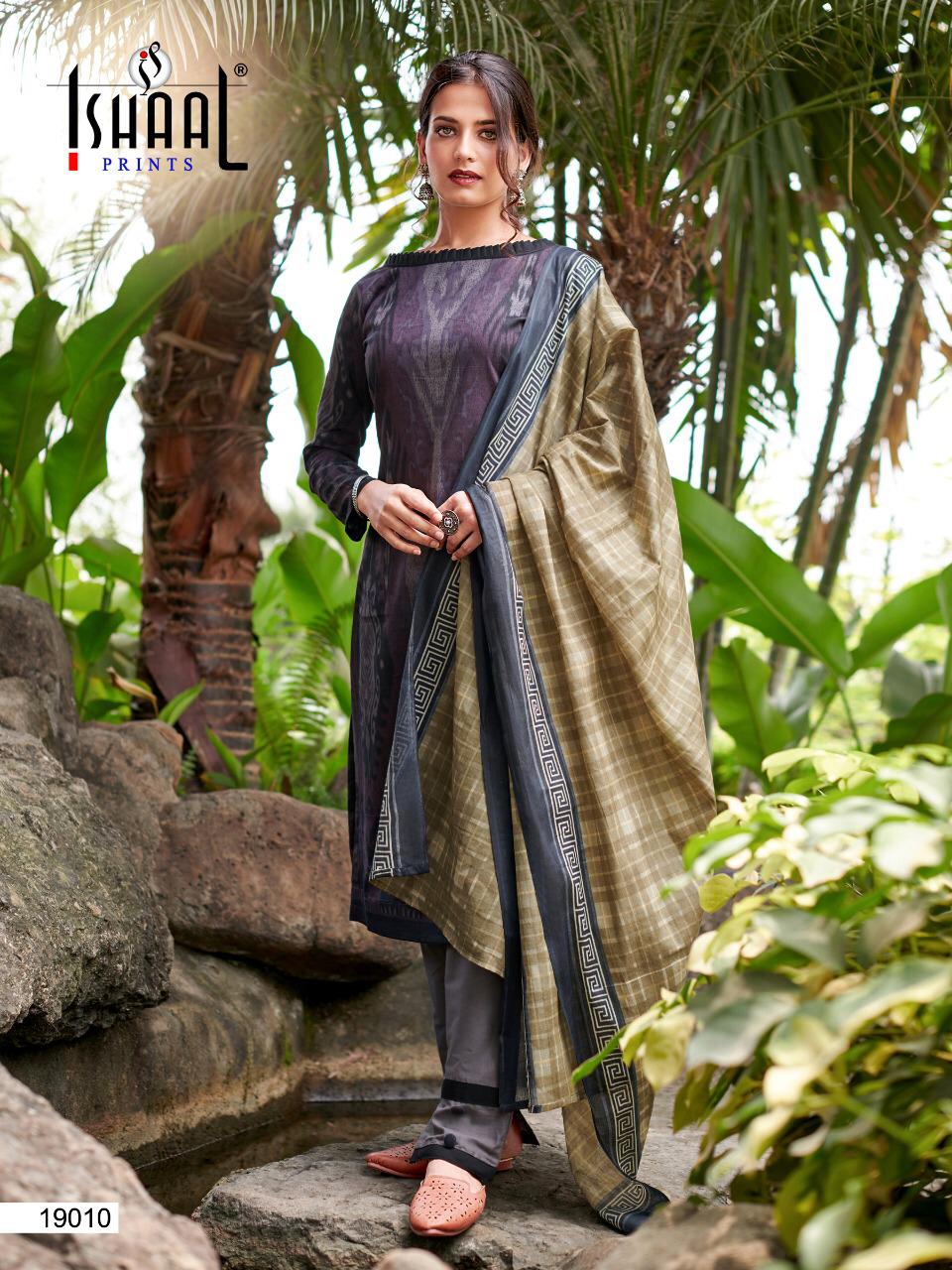 Ishaal Gulmohar 19 Latest Fancy Designer Casual Wear Pure Lawn Cotton Karachi Dress Readymade Collection 


